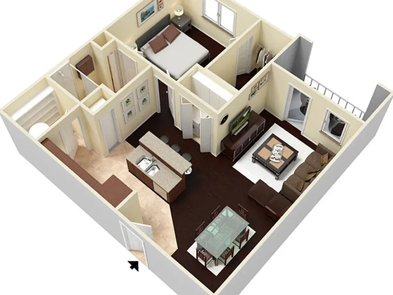 1BR 1 BA Deluxe 1BR 1 BA Deluxe