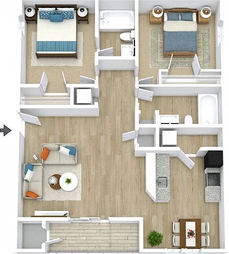 Floor plan Carabelle