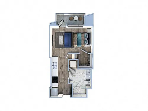 Floor plan Studio-B1-B3