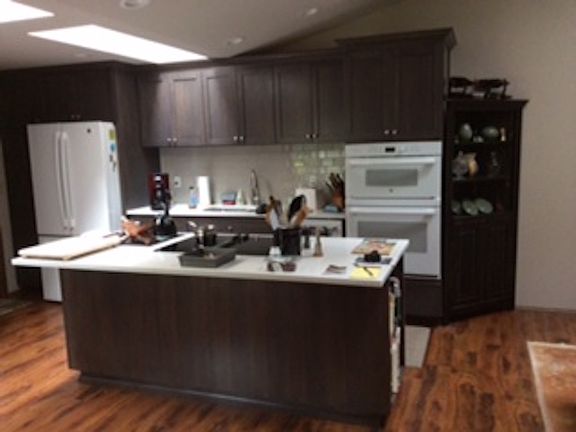 Updated kitchen with island