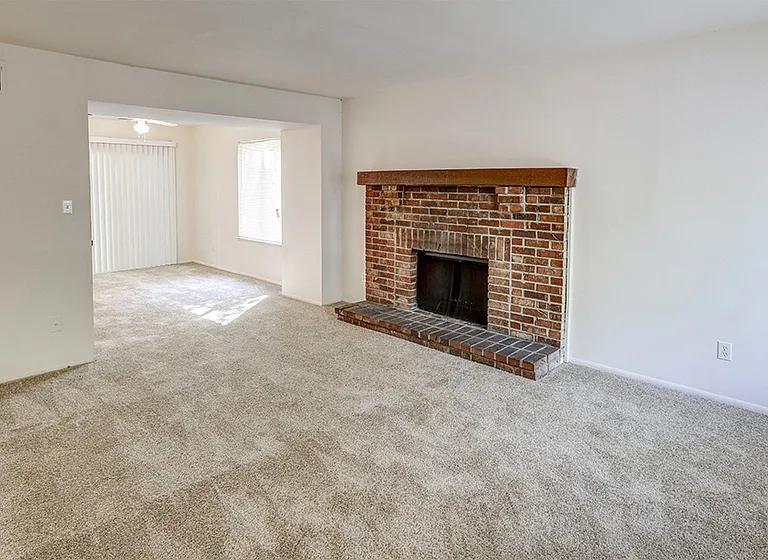 Townhome Living Room at The Woods of Eagle Creek