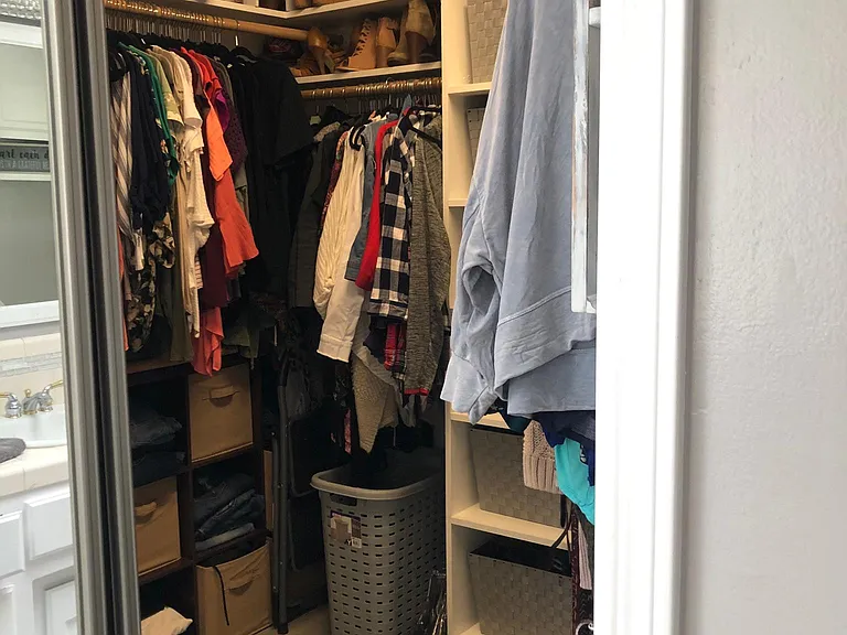 Master walk in closet