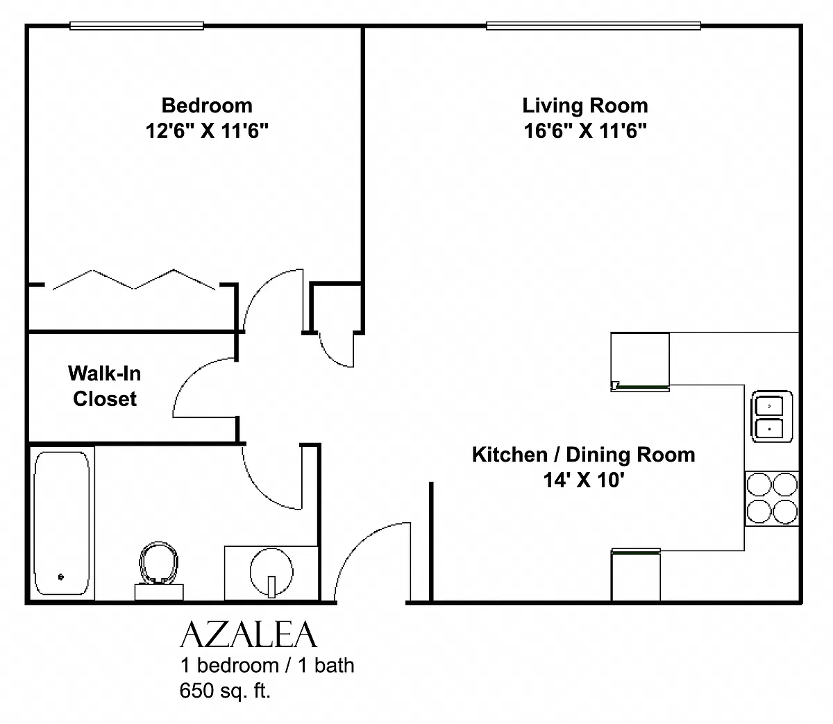 Floor plan The Azalea
