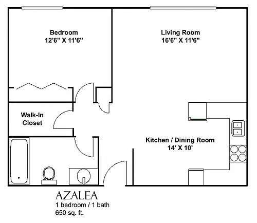 Floor plan The Azalea