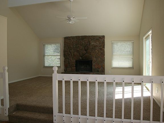 Upstairs Family Room with wood burning fireplace