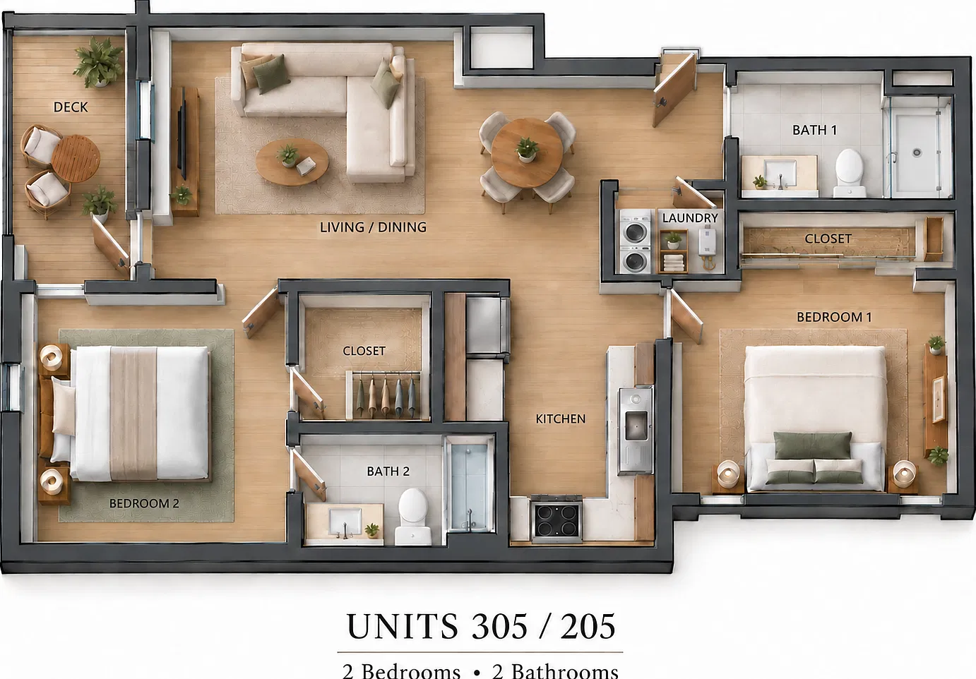 Highland Pacifica Apartments - 305 — Photo 2