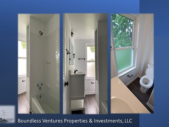 Second-Floor Bathroom has been refurbished and updated.