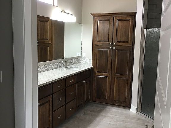 Master bath with huge closet