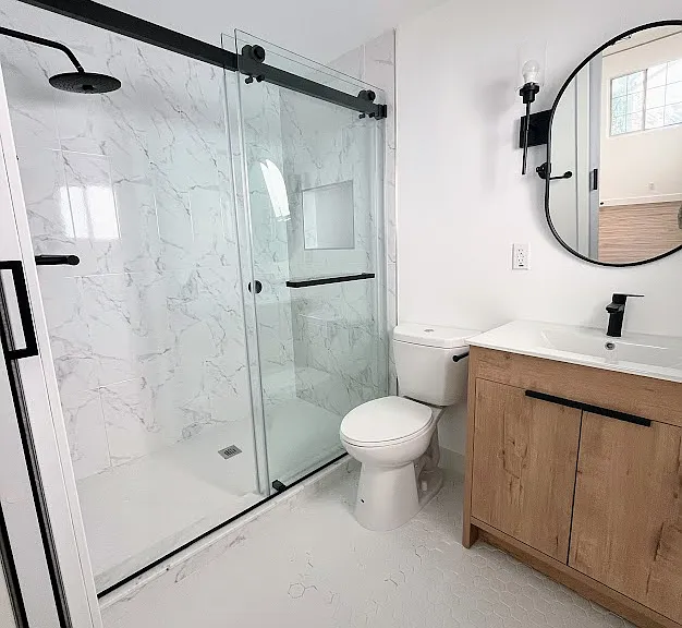 Bathroom, from door standpoint.