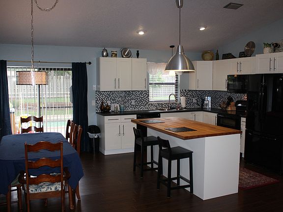 Dining room and kitchen