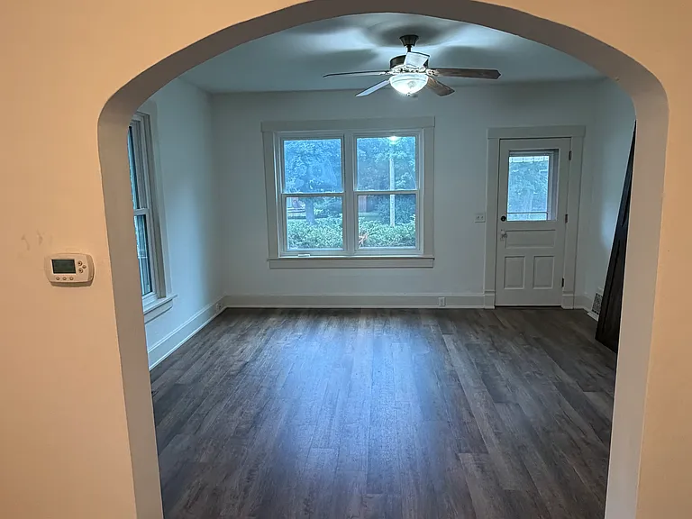 View from dining to kitchen