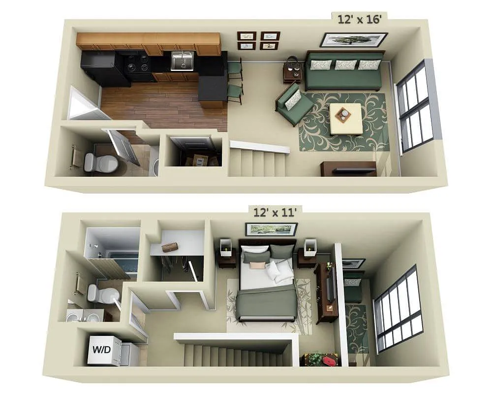 Floor plan Dolores A1.5A Loft