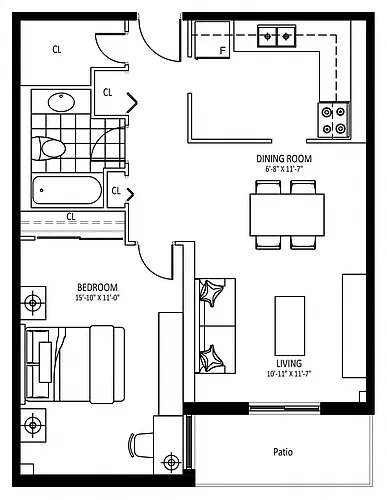 Floor plan 608