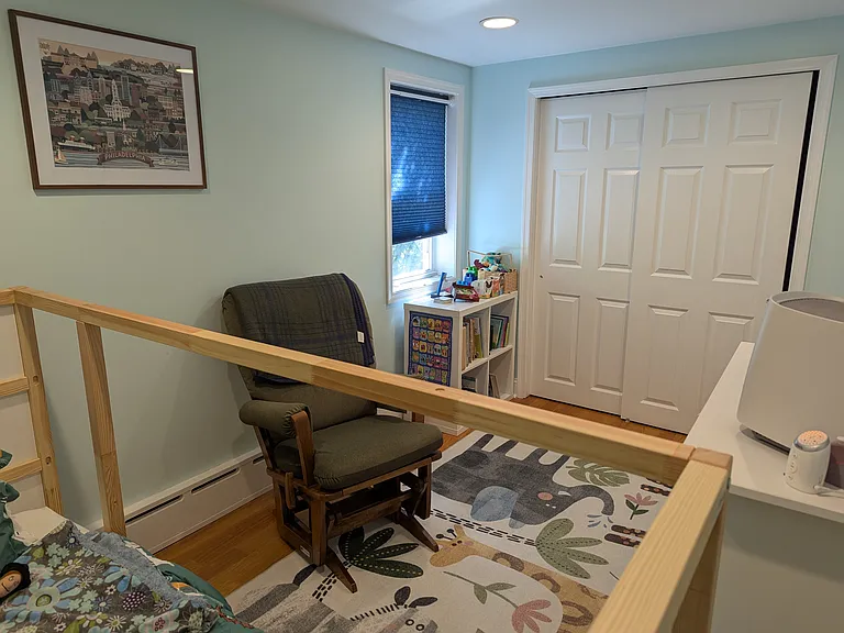 First bedroom off of stairs.