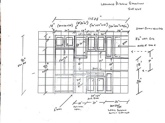 New kitchen inside wall 