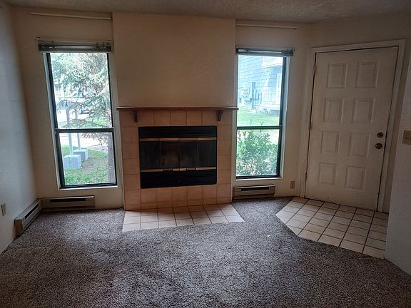 Living Room with Working Fireplace
