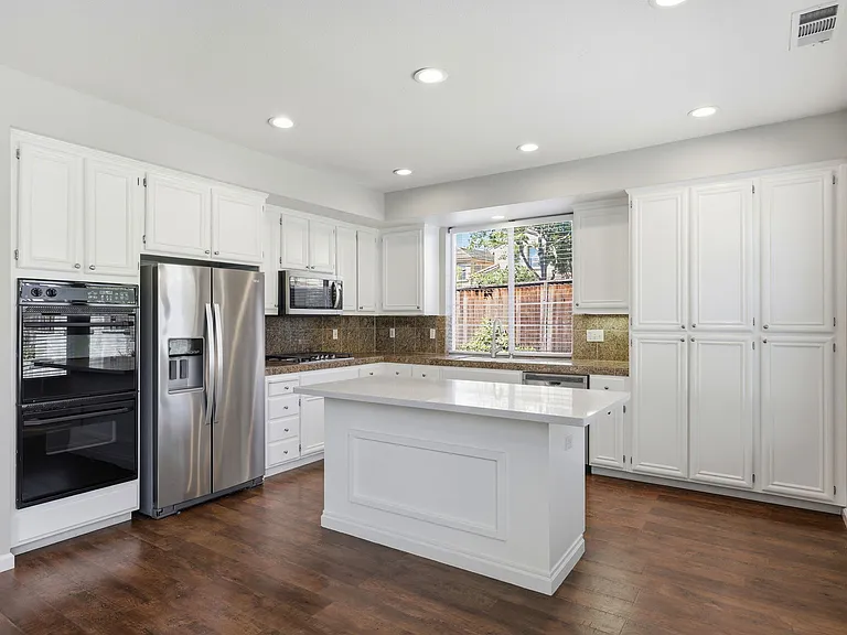 Crisp white kitchen