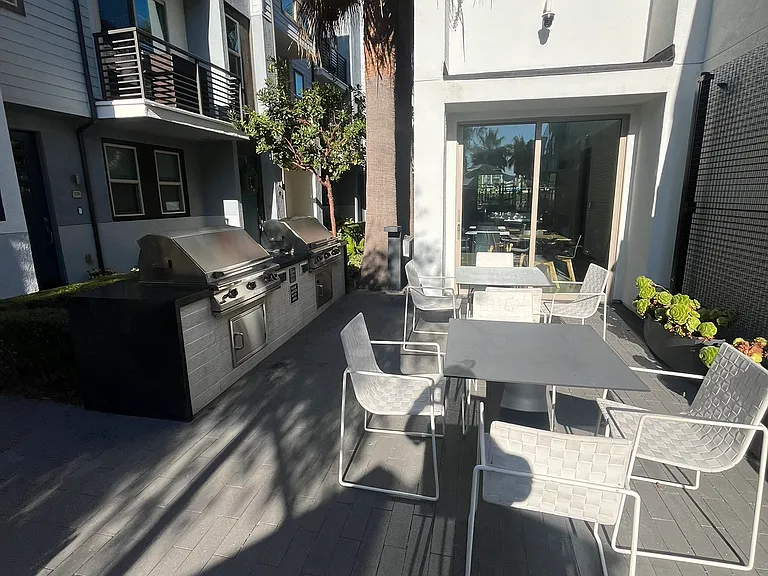 Grill area by pool