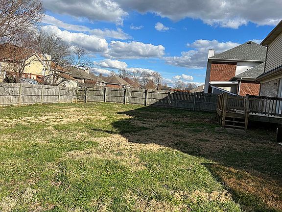 Back yard fenced-in