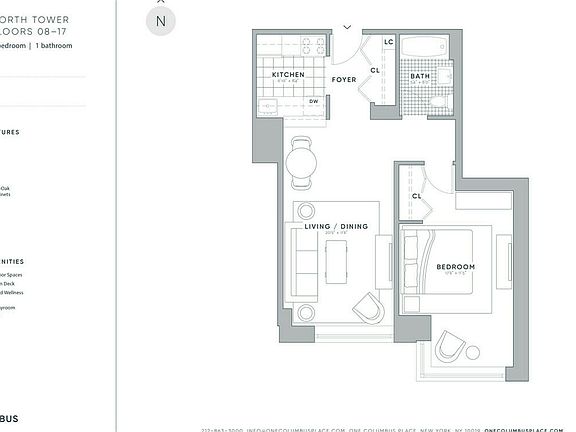 2nd image of 1 Columbus Pl APT N15l