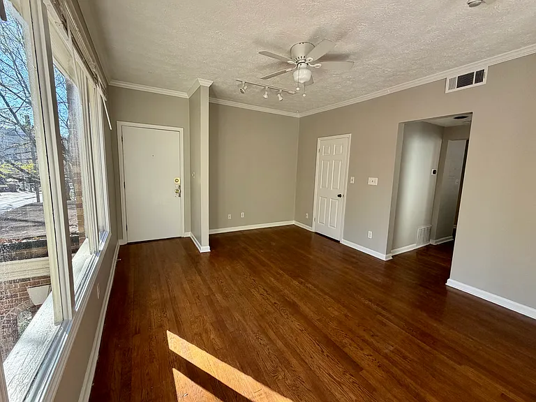 The large open space gives you options of where you can set-up your bedroom and living room areas.