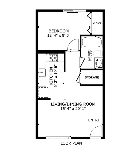 Floor plan One Bedroom