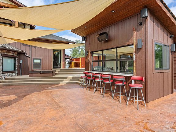 Outside bar and patio area
