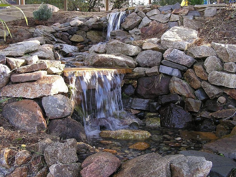 Close up of waterfall