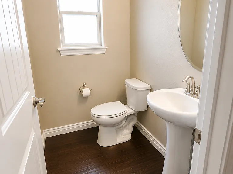 Convenient main-level half bath.