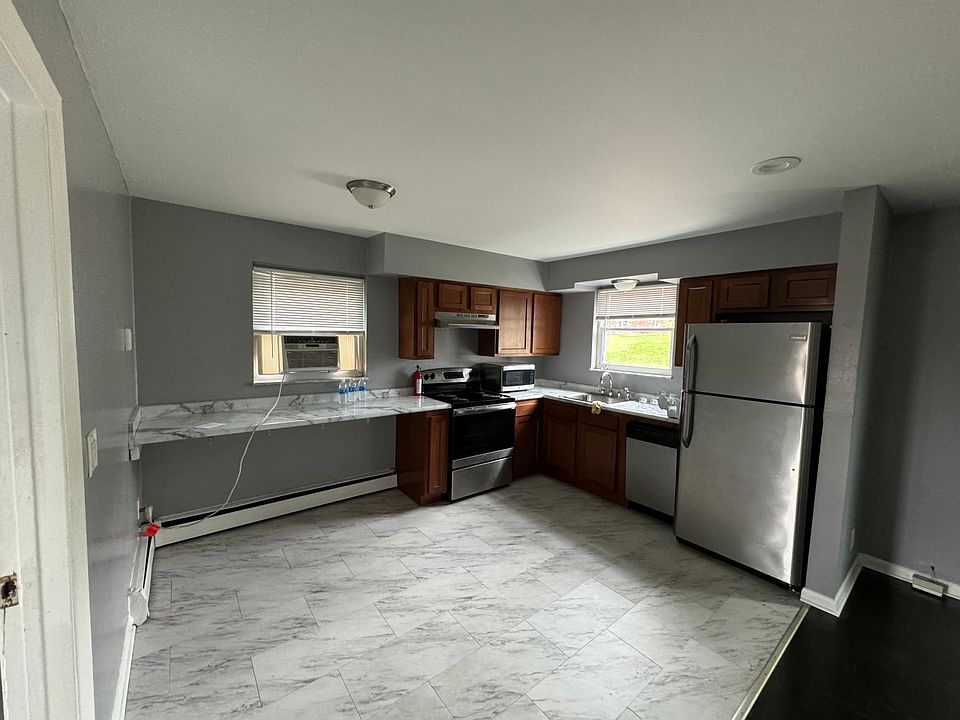 Kitchen with newer stainless steel appliances
