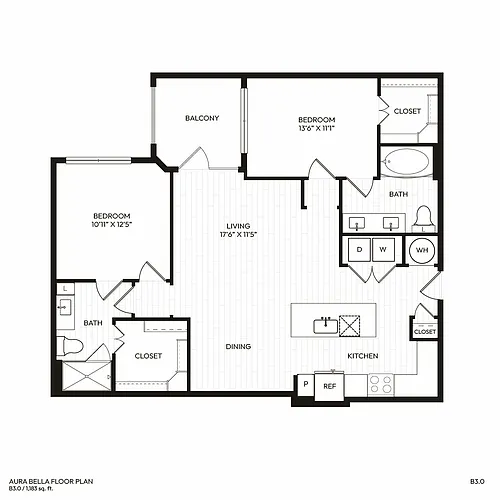 Floor plan B3