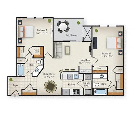 Floor plan The St. Phillipe