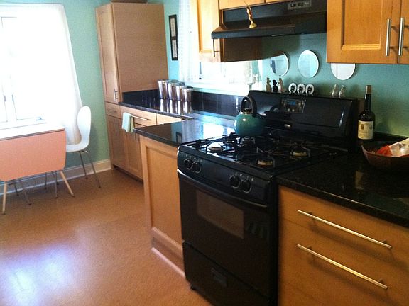 Kitchen with gas range