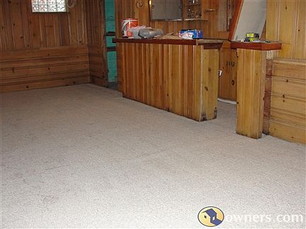 Finished Rec Room with wet bar