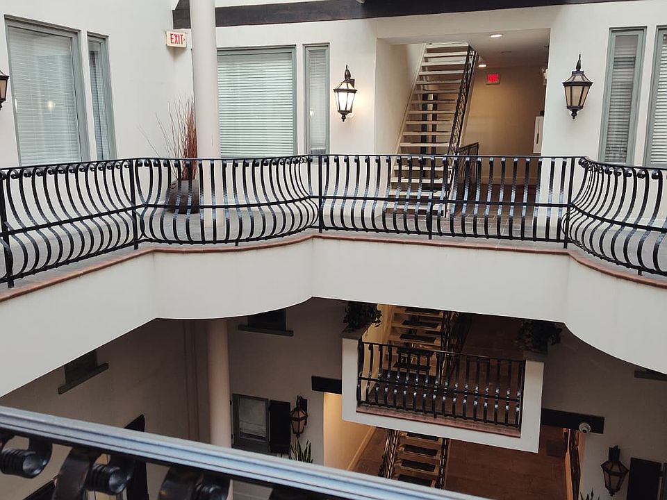Second floor view of shared courtyard
