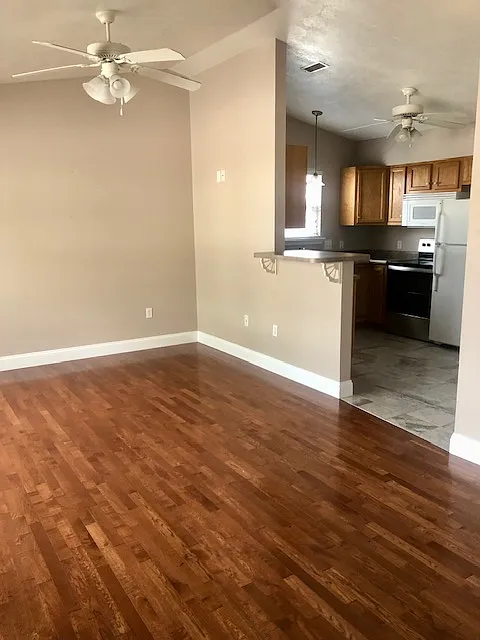 Living Room into Kitchen
