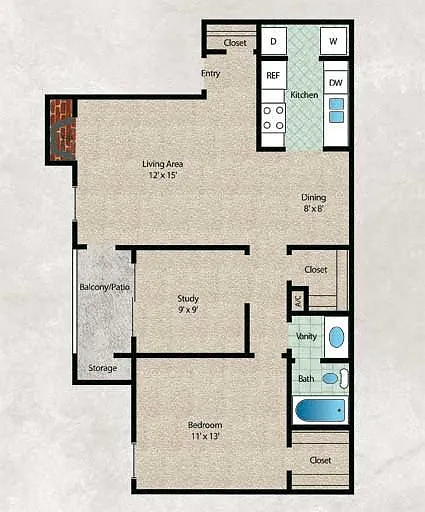 Floor plan B1-1