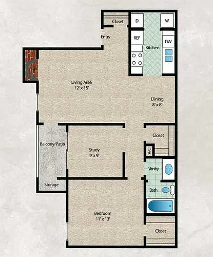 Floor plan B1-1