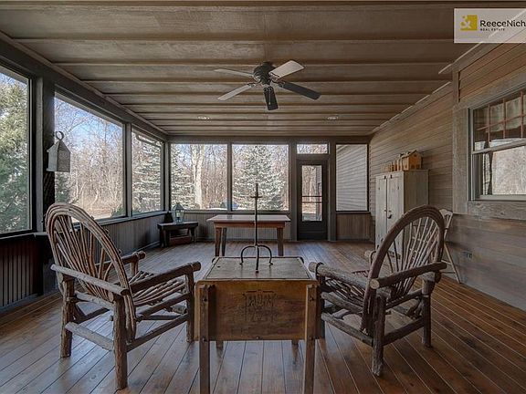 Screened porch done in complete cedar from floors, walls and ceiling
