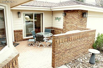 Front patio off of kitchen