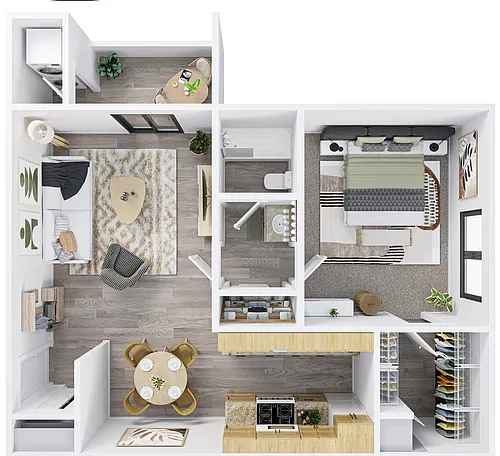 Floor plan One Bedroom