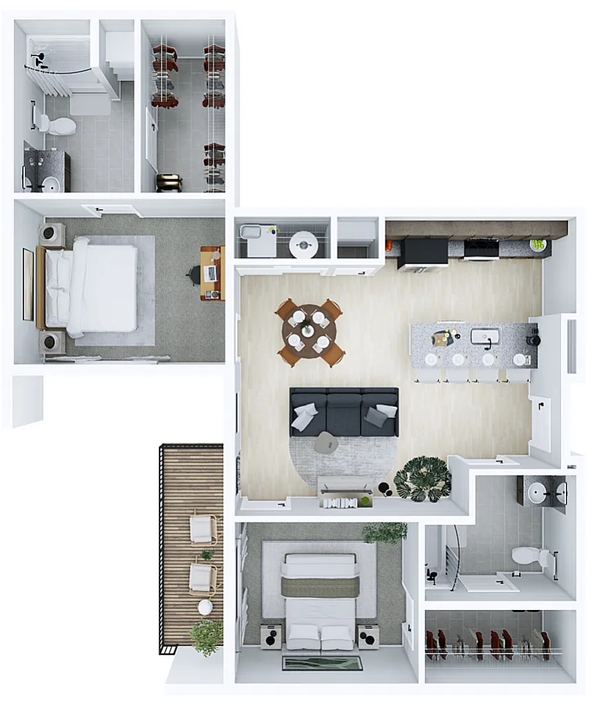 Floor plan 2B