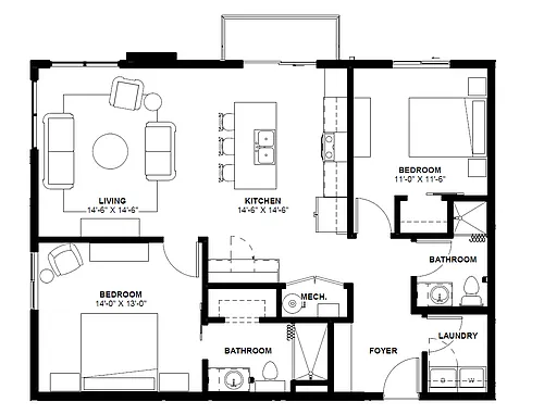 Floor plan River Bend
