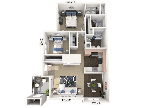 Floor plan B1-carpet