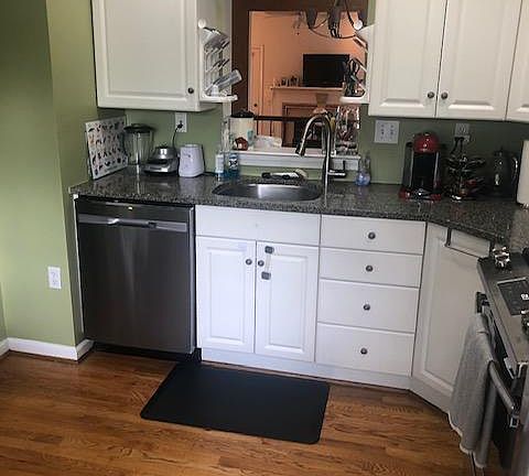 Kitchen - new appliances - wall opening cut out to dining room