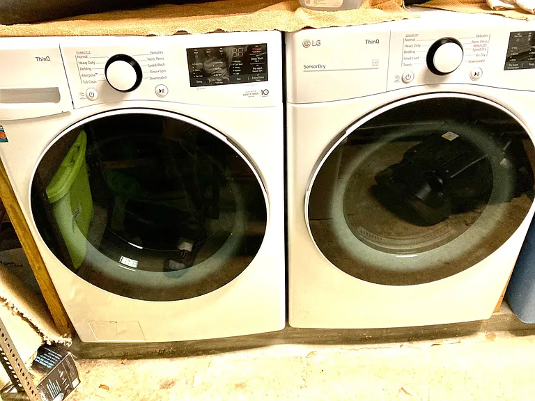 Purchased new washer and dryer units