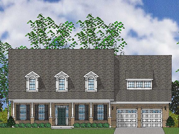 The Holmes Elevation A With Brick Columns