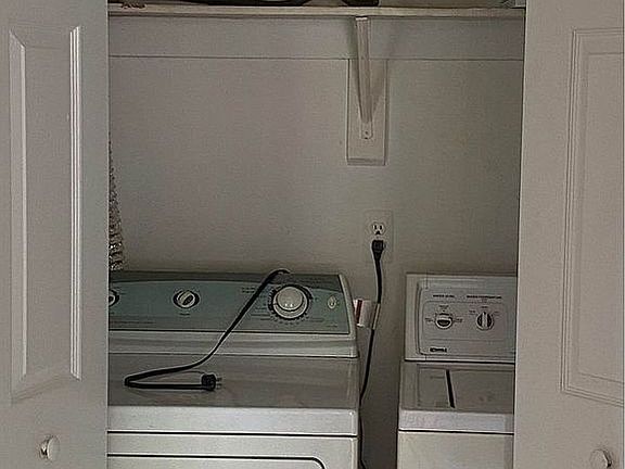 Washer and dryer included