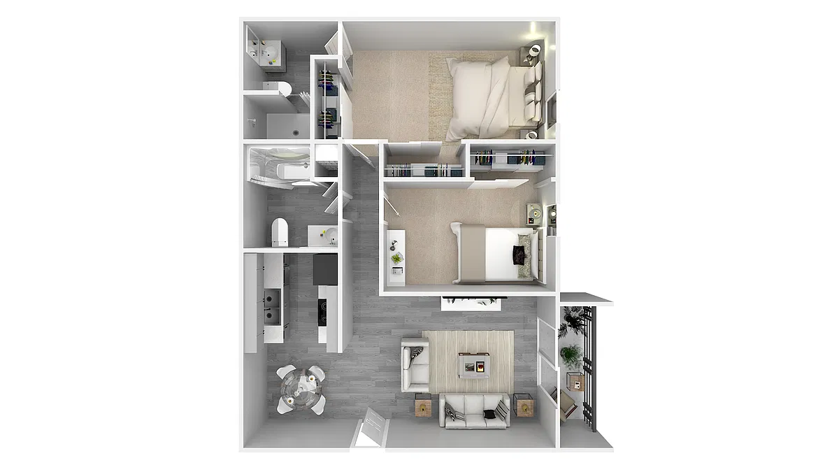 Floor plan 2 X 2