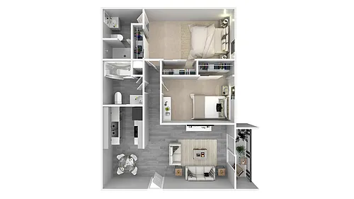 Floor plan 2 X 2